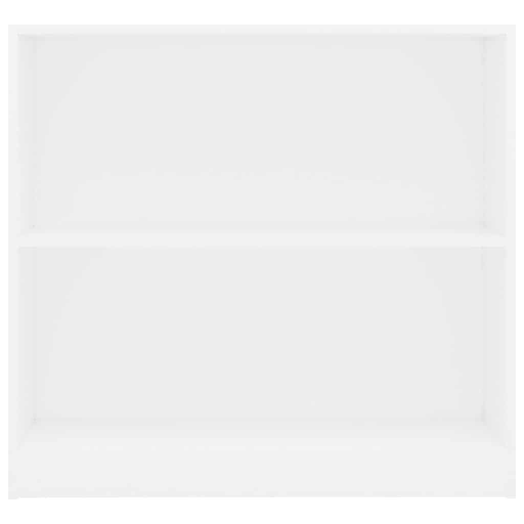Boekenkast 80x24x75 cm bewerkt hout wit
