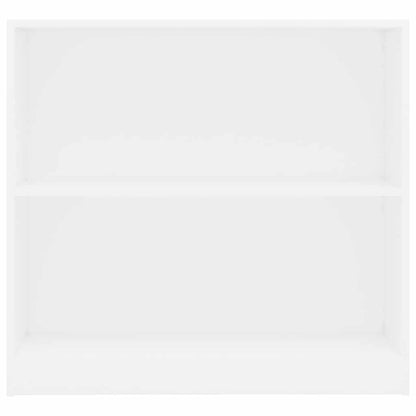 Boekenkast 80x24x75 cm bewerkt hout wit