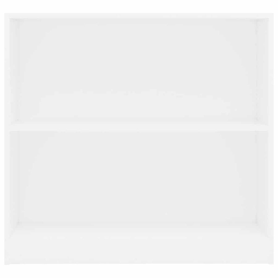 Boekenkast 80x24x75 cm bewerkt hout wit