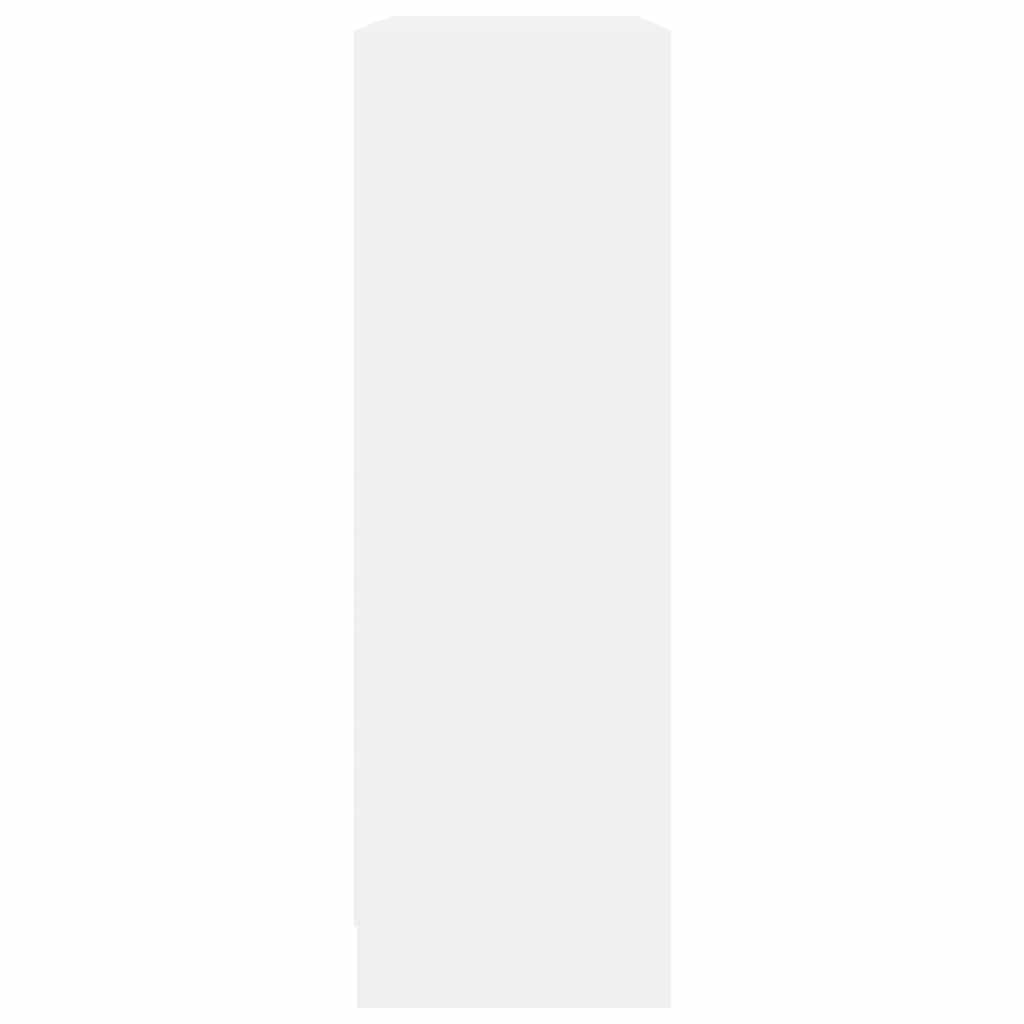 Boekenkast 80x24x75 cm bewerkt hout wit