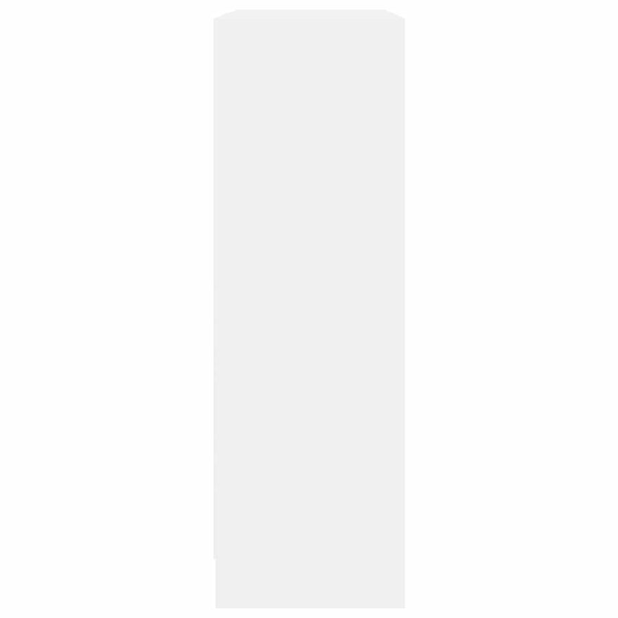 Boekenkast 80x24x75 cm bewerkt hout wit