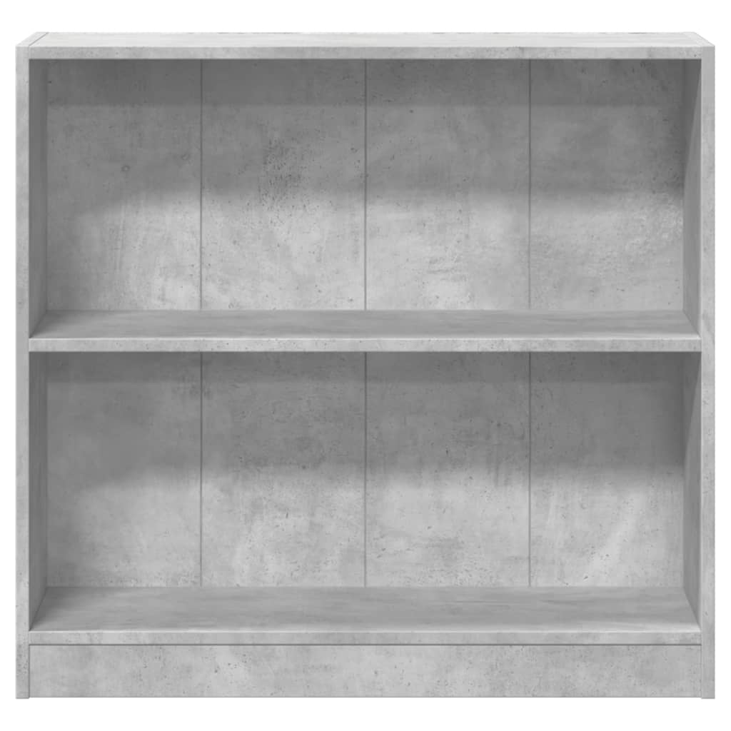 Boekenkast 80X24X75 Cm Bewerkt Hout Betongrijs 1 80 x 24 x 75 cm