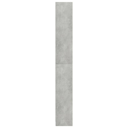 Boekenkast Met 5 Schappen Bewerkt Hout 80 x 24 x 175 cm Betongrijs