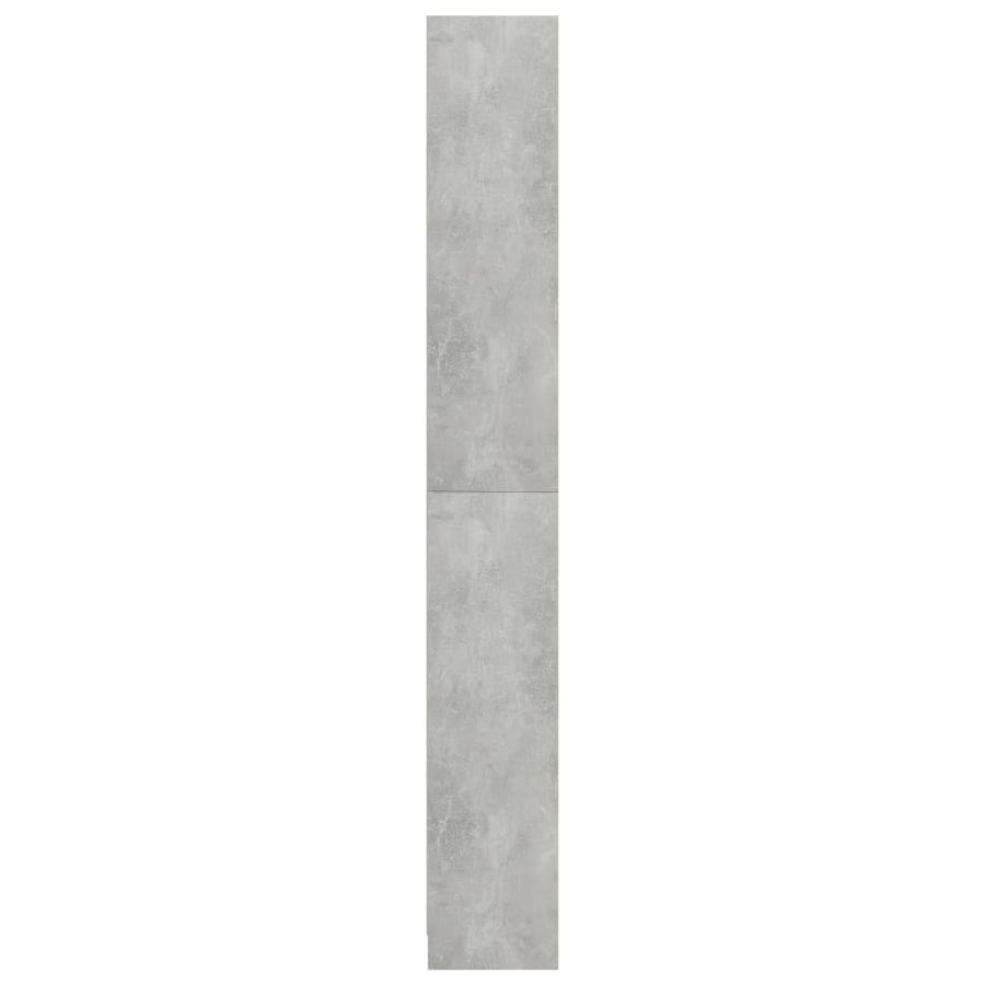 Boekenkast Met 5 Schappen Bewerkt Hout 80 x 24 x 175 cm Betongrijs