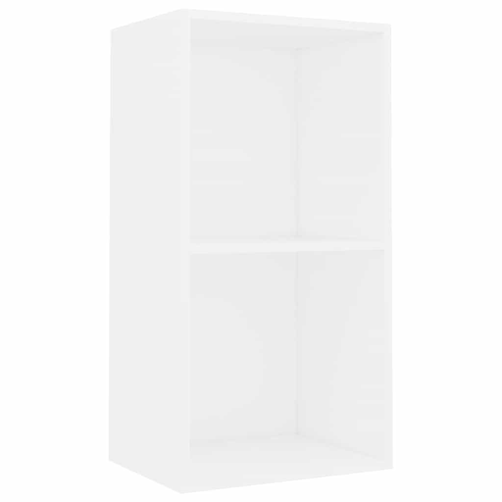 Boekenkast 40x30x76,5 cm bewerkt hout wit