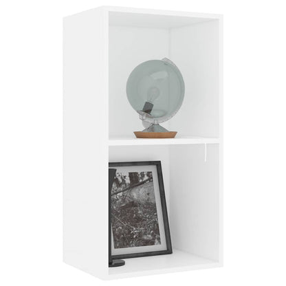 Boekenkast 40x30x76,5 cm bewerkt hout wit