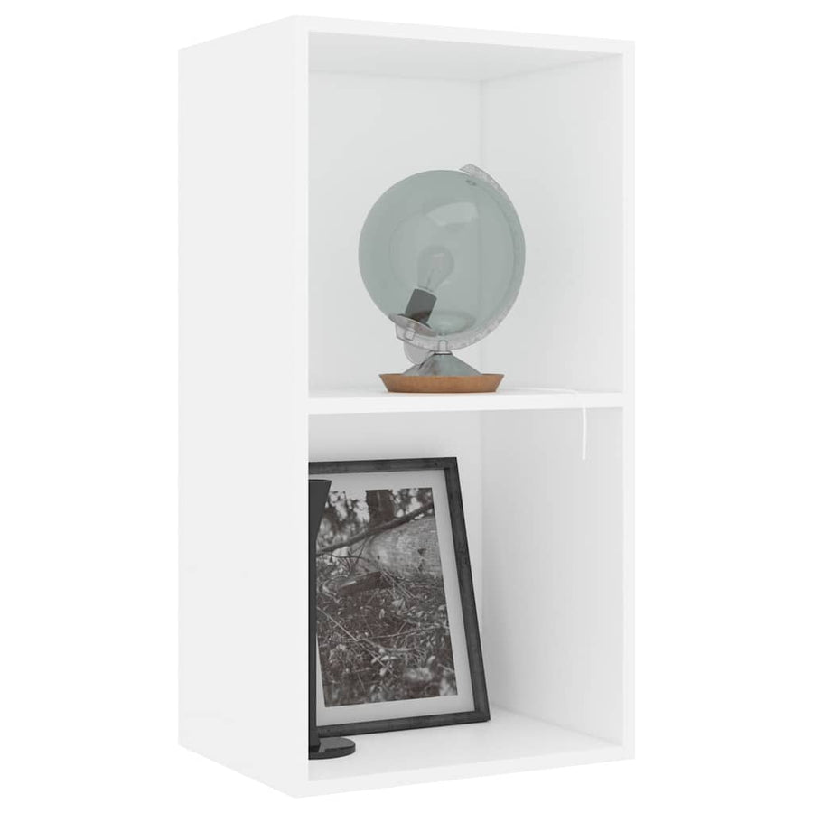 Boekenkast 40x30x76,5 cm bewerkt hout wit