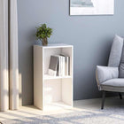 Boekenkast 40x30x76,5 cm bewerkt hout wit