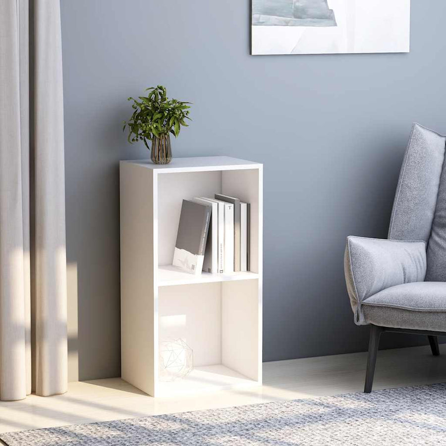 Boekenkast 40x30x76,5 cm bewerkt hout wit