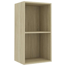 Boekenkast met 2 schappen 40x30x76,5 cm bewerkt hout sonoma eik 40 x 30 x 76.5 cm Sonoma eiken