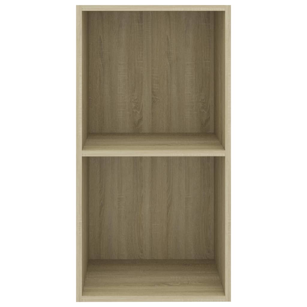 Boekenkast met 2 schappen 40x30x76,5 cm bewerkt hout sonoma eik 40 x 30 x 76.5 cm Sonoma eiken