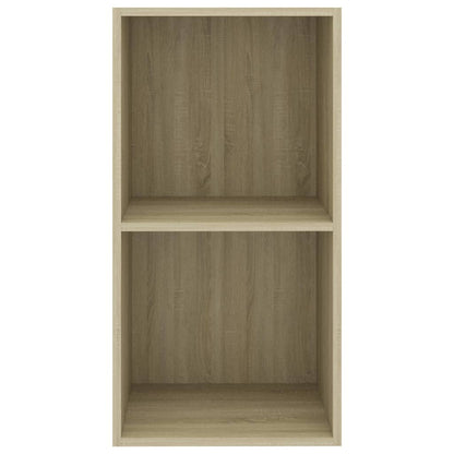 Boekenkast met 2 schappen 40x30x76,5 cm bewerkt hout sonoma eik 40 x 30 x 76.5 cm Sonoma eiken