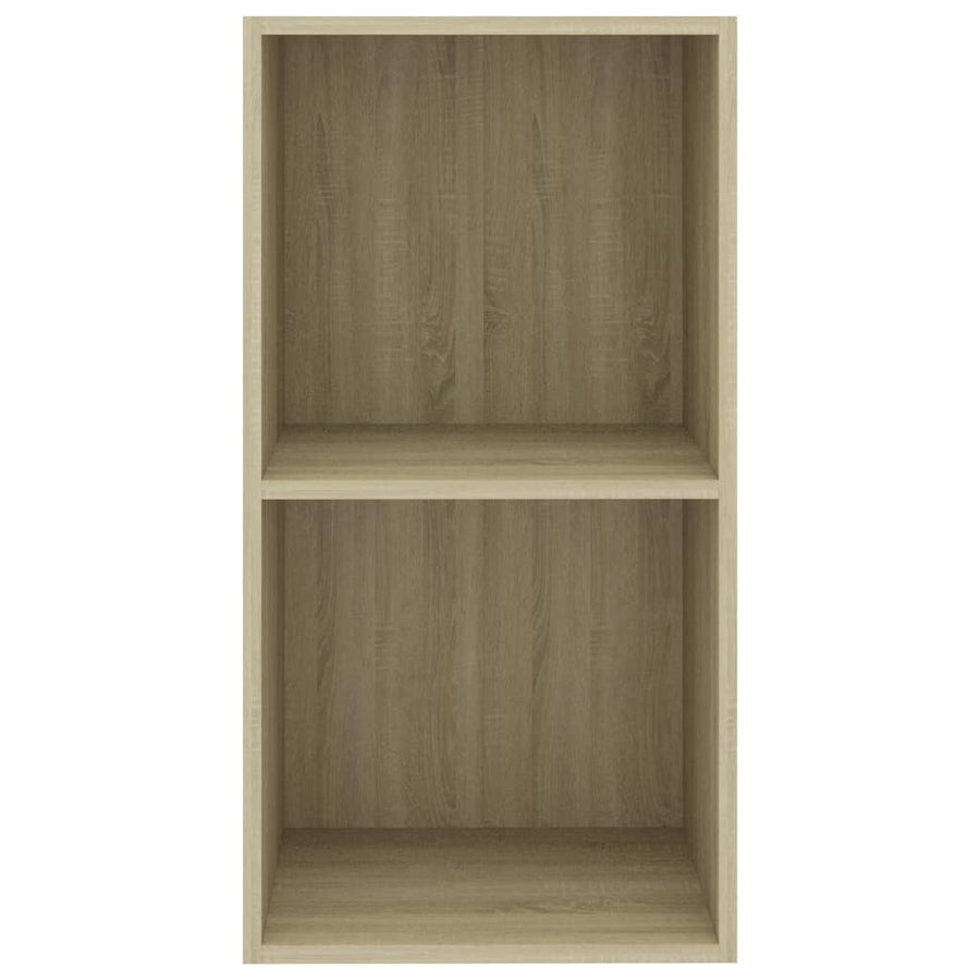 Boekenkast met 2 schappen 40x30x76,5 cm bewerkt hout sonoma eik 40 x 30 x 76.5 cm Sonoma eiken