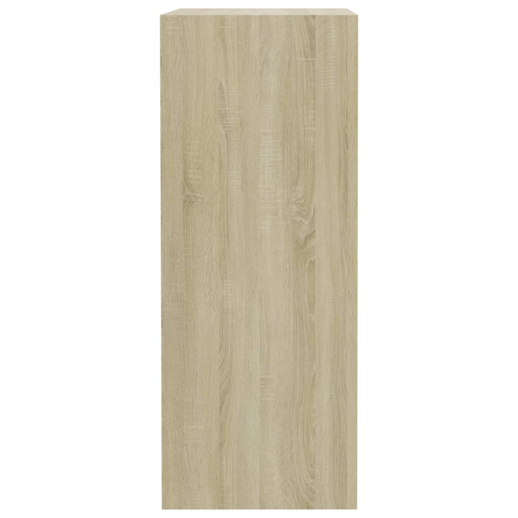 Boekenkast met 2 schappen 40x30x76,5 cm bewerkt hout sonoma eik 40 x 30 x 76.5 cm Sonoma eiken