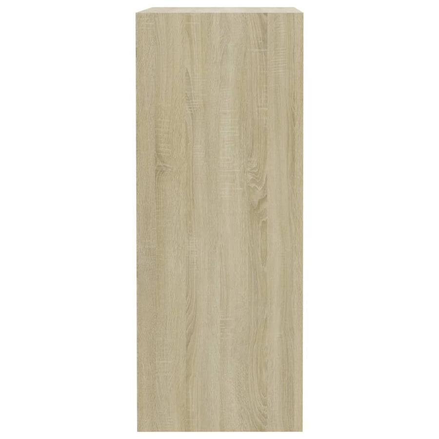 Boekenkast met 2 schappen 40x30x76,5 cm bewerkt hout sonoma eik 40 x 30 x 76.5 cm Sonoma eiken
