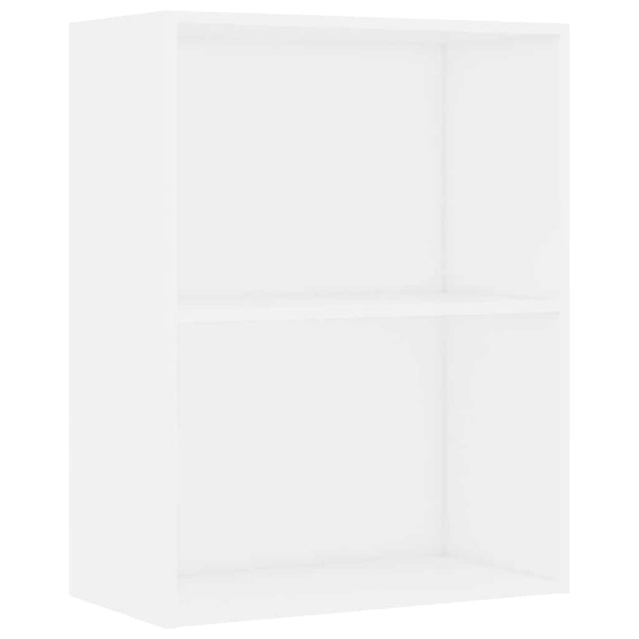Boekenkast 60x30x76,5 cm bewerkt hout wit