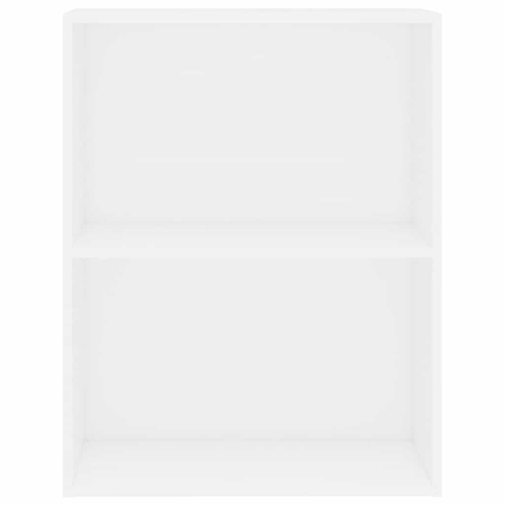 Boekenkast 60x30x76,5 cm bewerkt hout wit