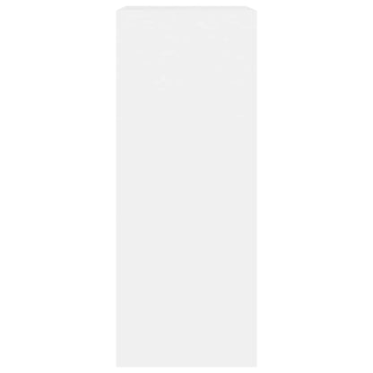 Boekenkast 60x30x76,5 cm bewerkt hout wit