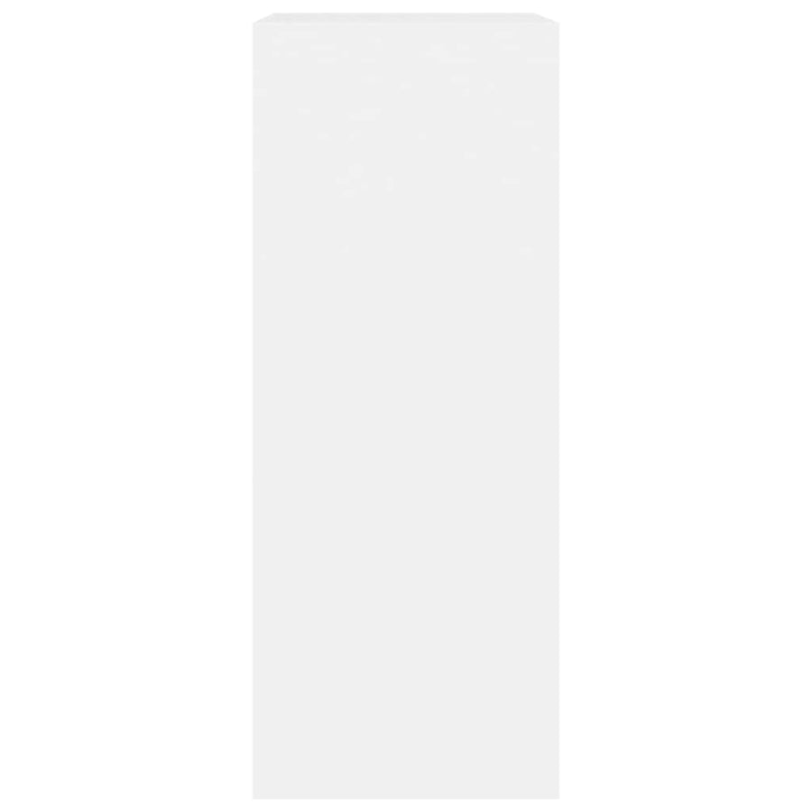Boekenkast 60x30x76,5 cm bewerkt hout wit