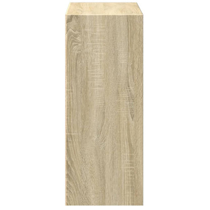 Boekenkast Met 2 Schappen 60X30X76,5 Cm Spaanplaat Sonoma Eiken 1 60 x 30 x 76.5 cm