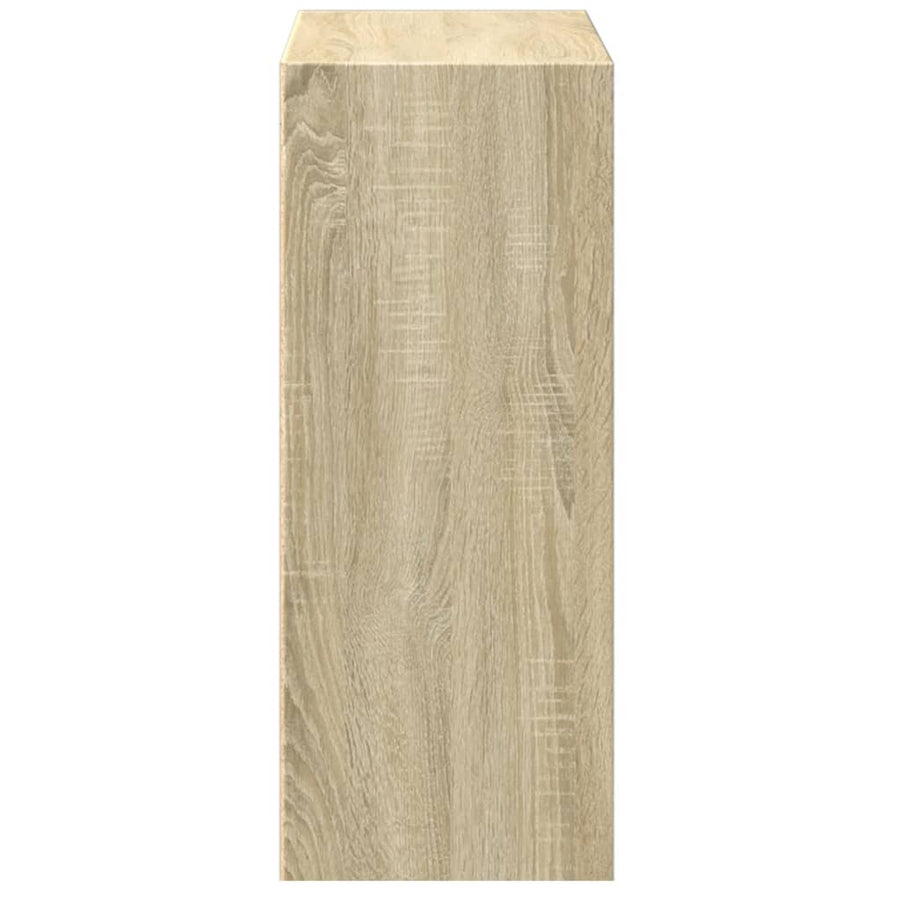 Boekenkast Met 2 Schappen 60X30X76,5 Cm Spaanplaat Sonoma Eiken 1 60 x 30 x 76.5 cm