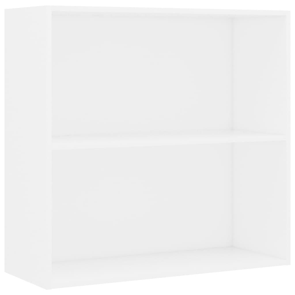Boekenkast 80x30x76,5 cm bewerkt hout wit