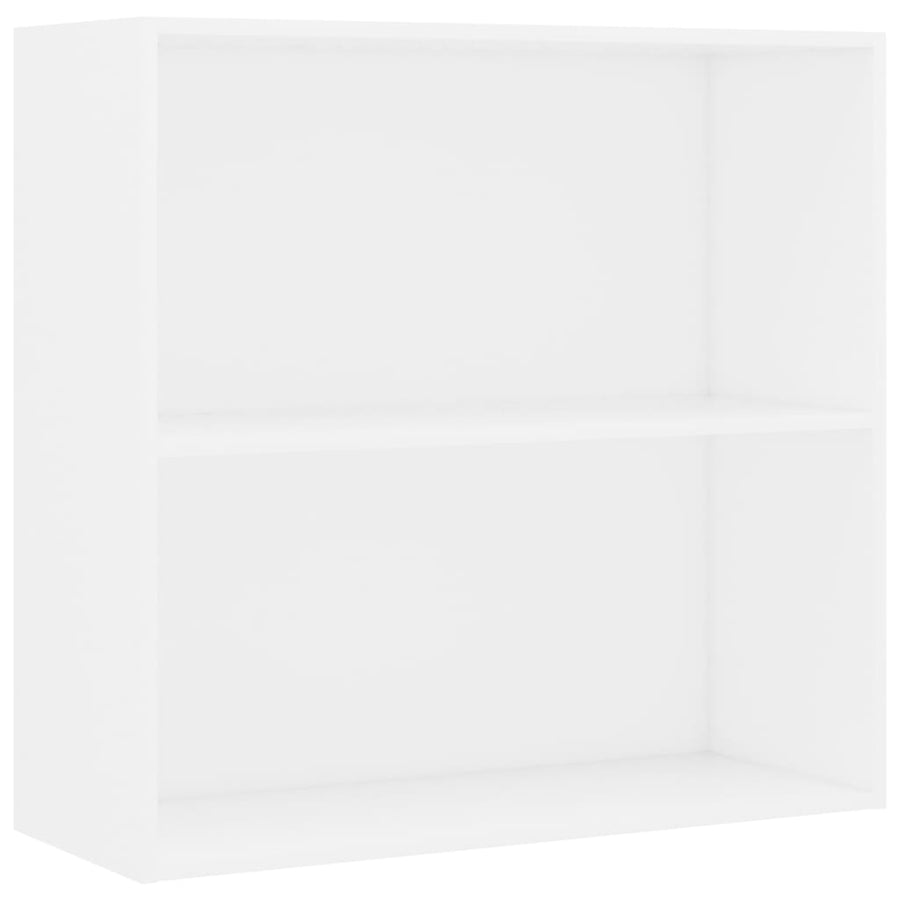 Boekenkast 80x30x76,5 cm bewerkt hout wit