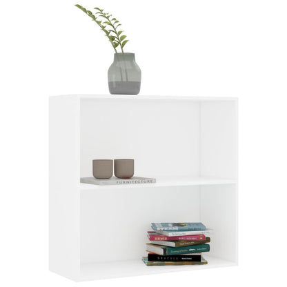 Boekenkast 80x30x76,5 cm bewerkt hout wit