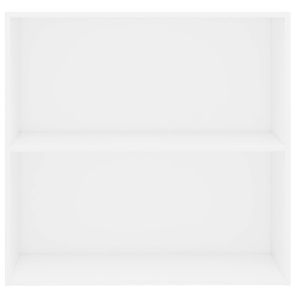 Boekenkast 80x30x76,5 cm bewerkt hout wit