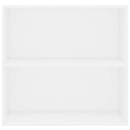 Boekenkast 80x30x76,5 cm bewerkt hout wit