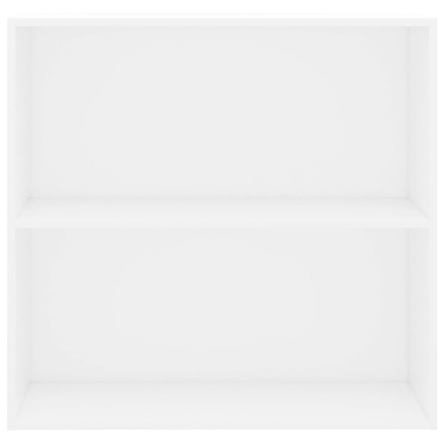 Boekenkast 80x30x76,5 cm bewerkt hout wit
