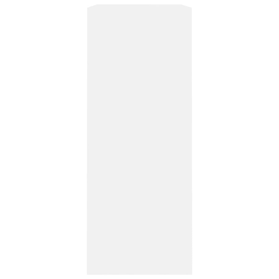 Boekenkast 80x30x76,5 cm bewerkt hout wit