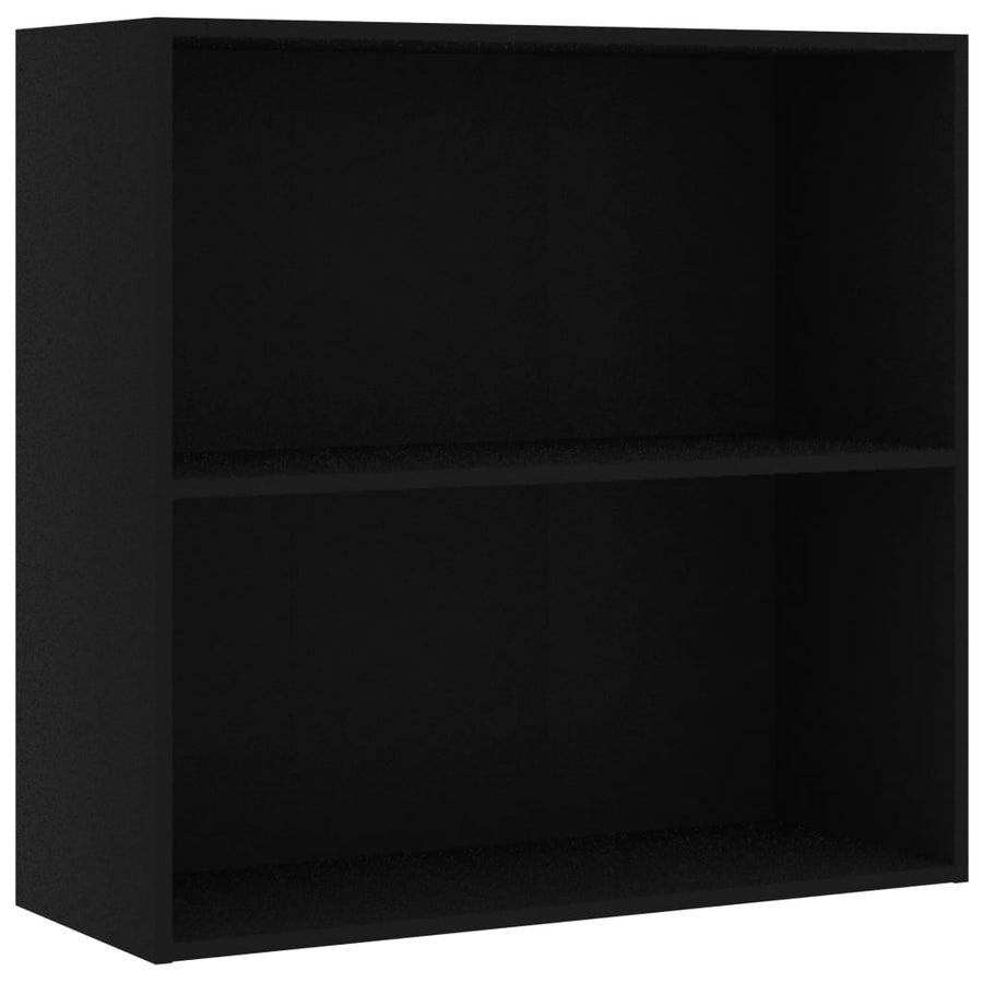 Boekenkast 80x30x76,5 cm bewerkt hout zwart