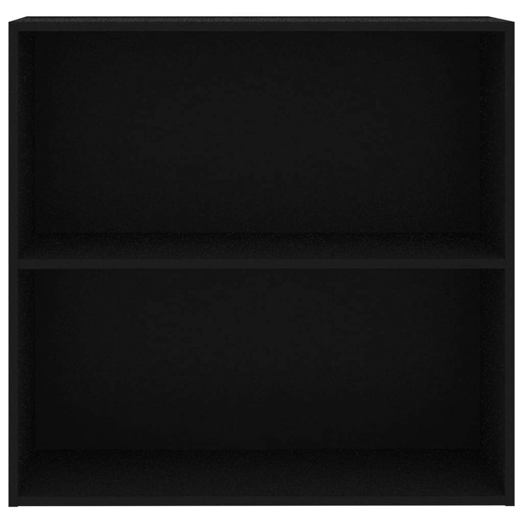 Boekenkast 80x30x76,5 cm bewerkt hout zwart
