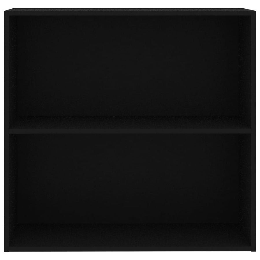 Boekenkast 80x30x76,5 cm bewerkt hout zwart