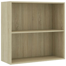 Boekenkast 80x30x76,5 cm bewerkt hout sonoma eikenkleurig