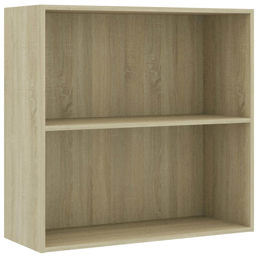 Boekenkast 80x30x76,5 cm bewerkt hout sonoma eikenkleurig