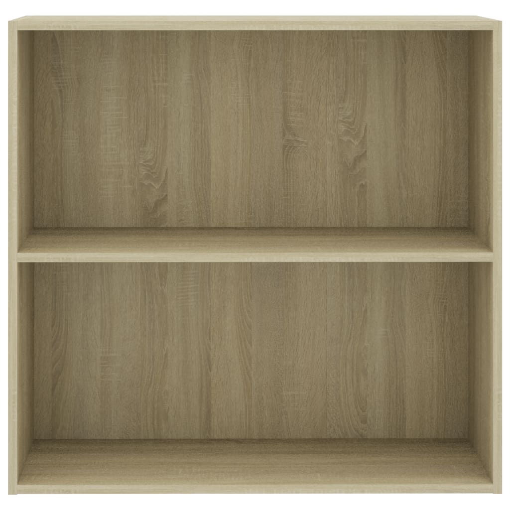 Boekenkast 80x30x76,5 cm bewerkt hout sonoma eikenkleurig