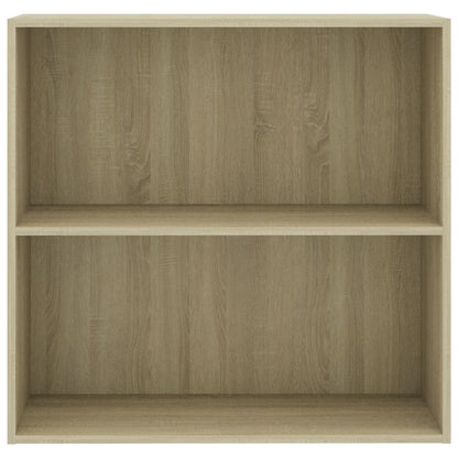 Boekenkast 80x30x76,5 cm bewerkt hout sonoma eikenkleurig