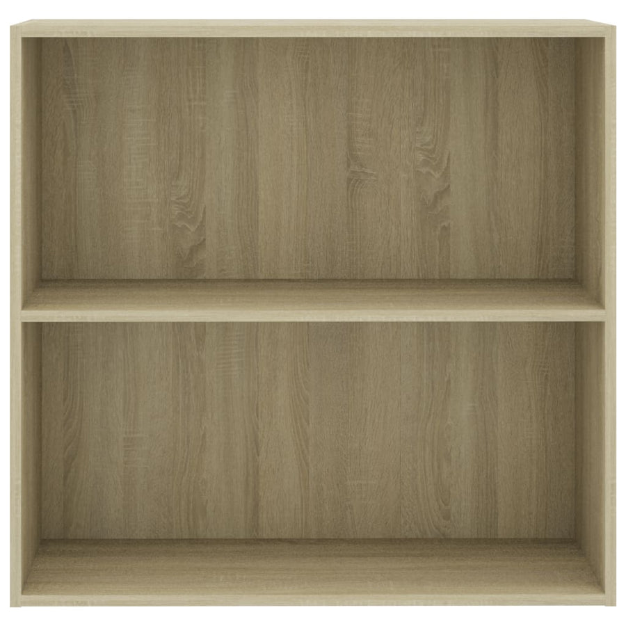 Boekenkast 80x30x76,5 cm bewerkt hout sonoma eikenkleurig