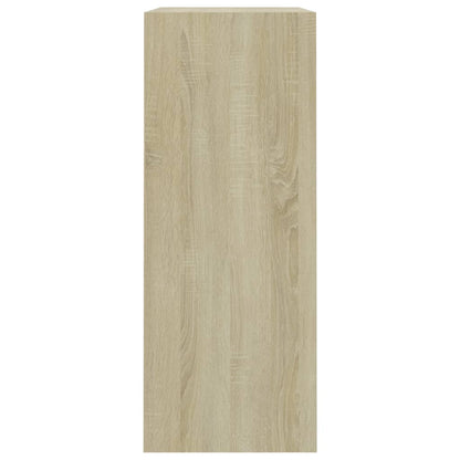 Boekenkast 80x30x76,5 cm bewerkt hout sonoma eikenkleurig