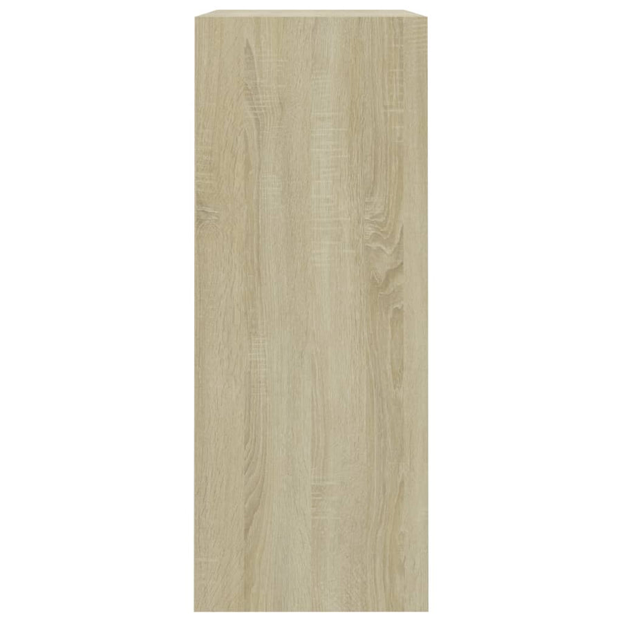 Boekenkast 80x30x76,5 cm bewerkt hout sonoma eikenkleurig