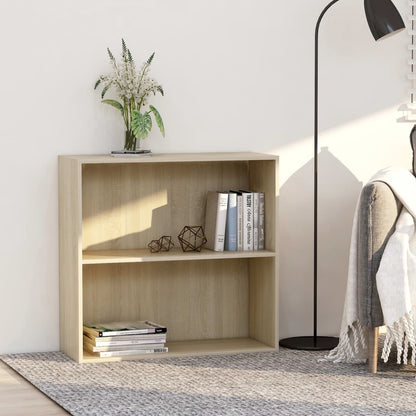 Boekenkast 80x30x76,5 cm bewerkt hout sonoma eikenkleurig