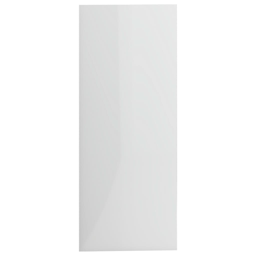 Boekenkast 2 Schappen 80X30X76,5 Cm Spaanplaat Hoogglans Wit
