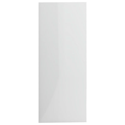 Boekenkast 2 Schappen 80X30X76,5 Cm Spaanplaat Hoogglans Wit