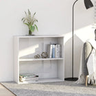 Boekenkast 80x30x76,5 cm spaanplaat hoogglans wit