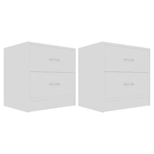Nachtkastjes 2 st 40x30x40 cm spaanplaat wit 2 Wit