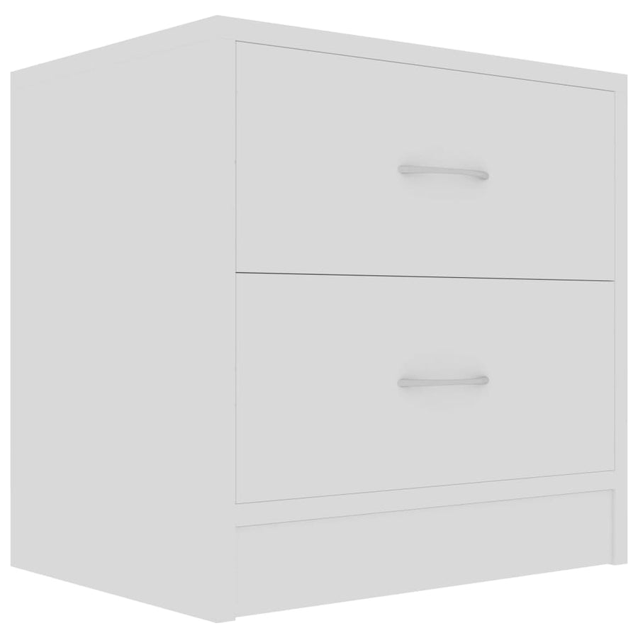 Nachtkastjes 2 st 40x30x40 cm spaanplaat wit 2 Wit