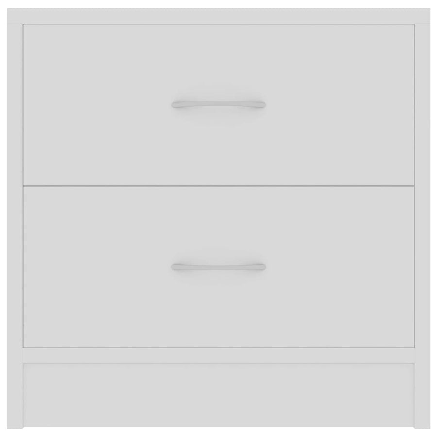 Nachtkastjes 2 st 40x30x40 cm spaanplaat wit 2 Wit