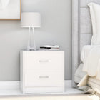 Bedside tables 2 pcs 40x30x40 cm engineered wood white